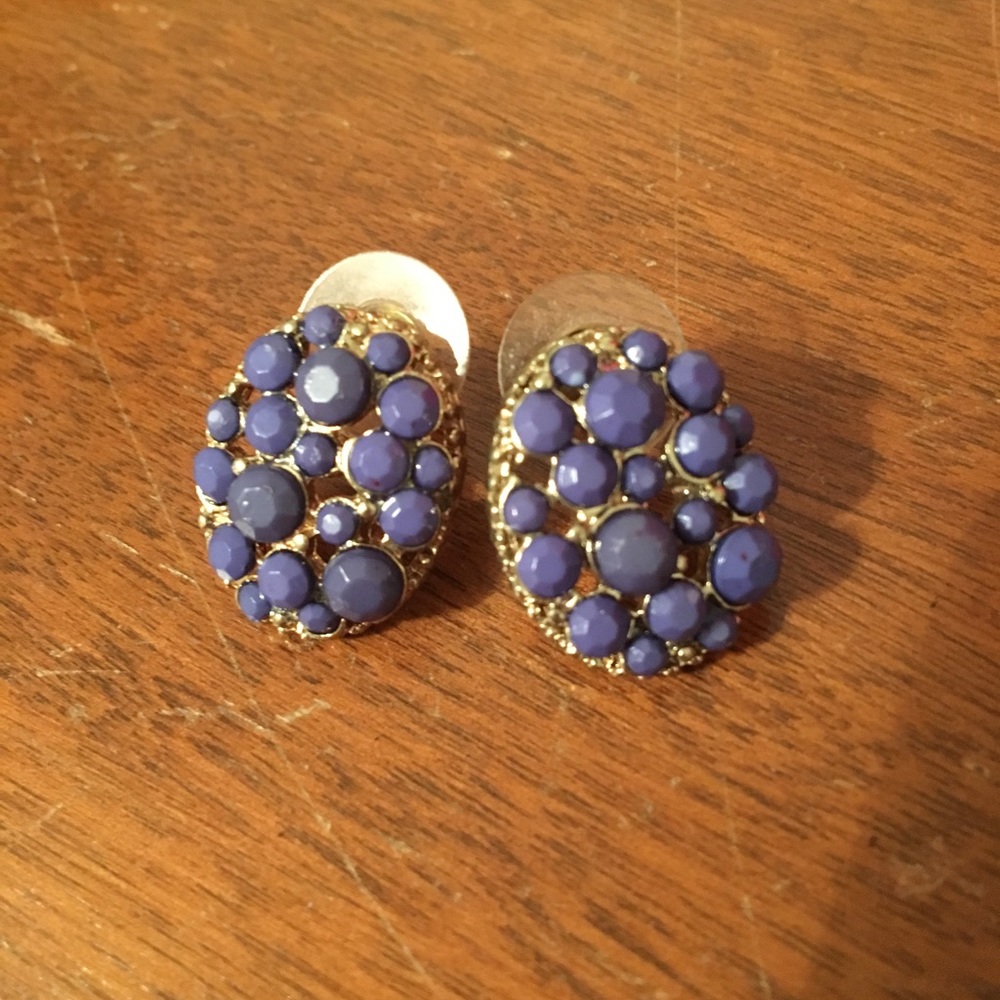 Large blue/gold studs